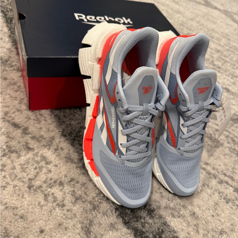 Reebok Floatzig 1  pale blue and orange Women Running Sneakers NEW size 7.5